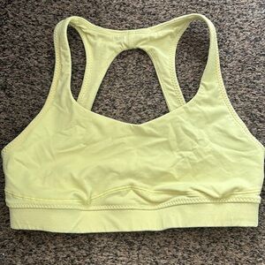 Lululemon Athletica Light Yellow Sports Bra